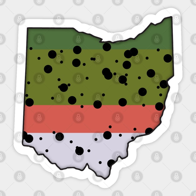 Ohio Trout Sticker by somekindofguru